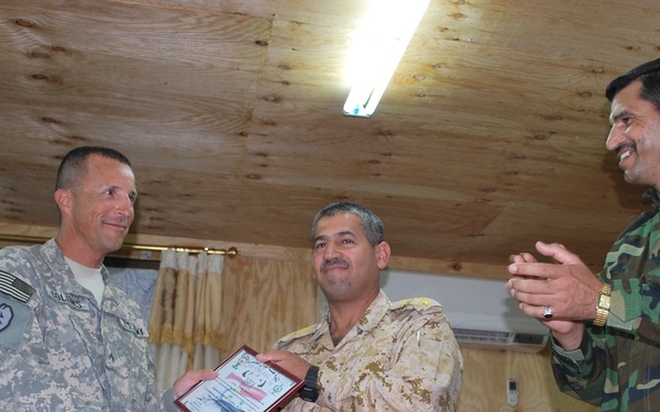 Paratrooper Receives Battlefield Promotion in Iraq