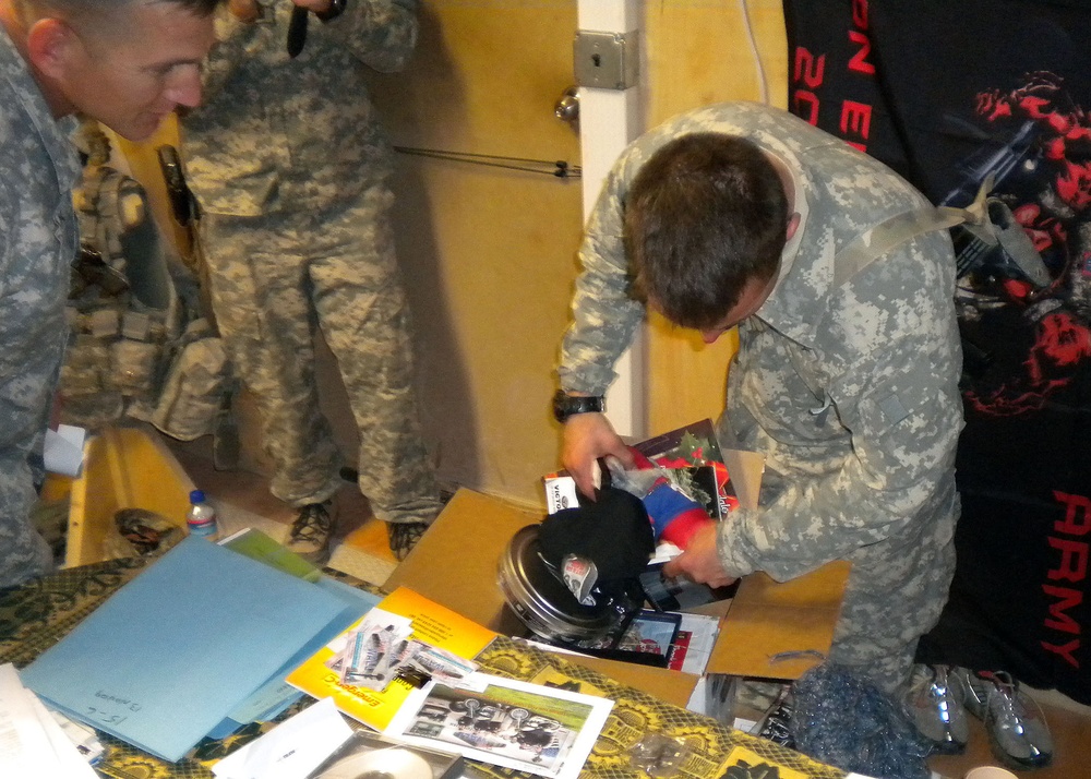 Two Paratroopers Receive Keys to New Motorcycles in Care Package