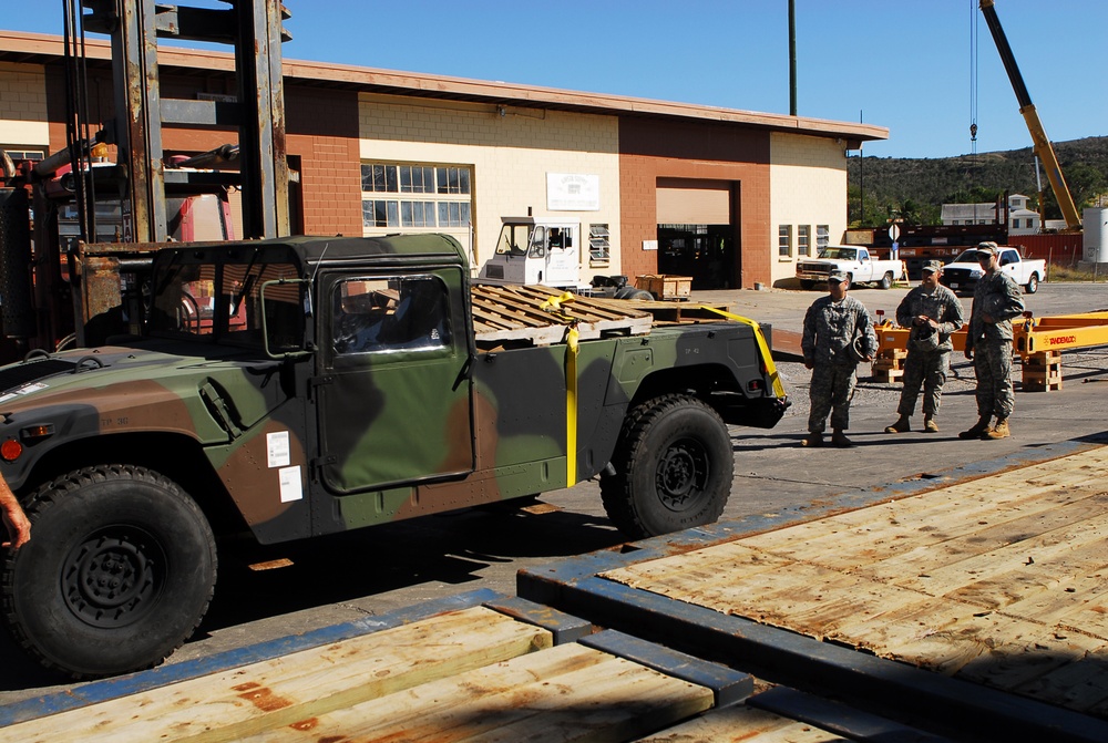Unloading Supplies From a Barge