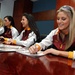 Redskins Cheerleaders Boost Troop Spirits