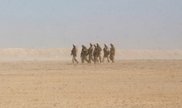 Home is where the pack is: Marines set up camp in southern Afghan desert