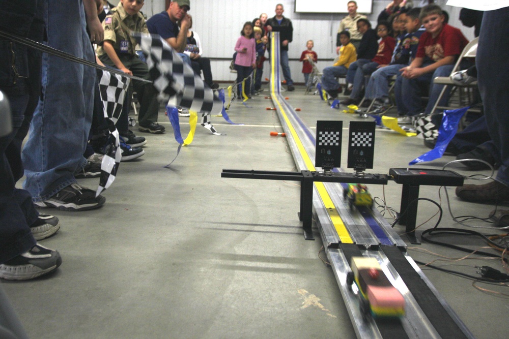 Pack 78 races through Pinewood Derby