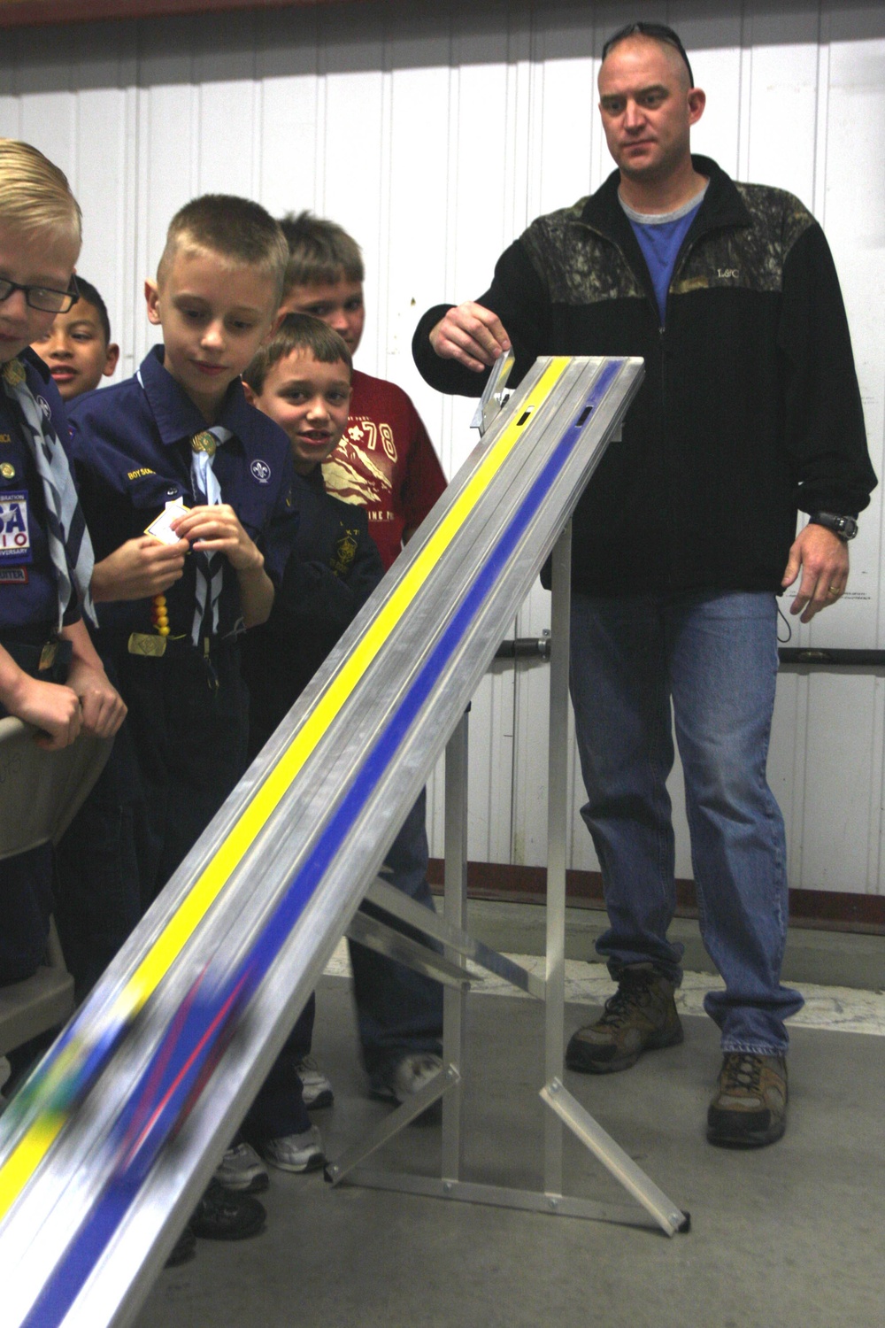 Pack 78 races through Pinewood Derby