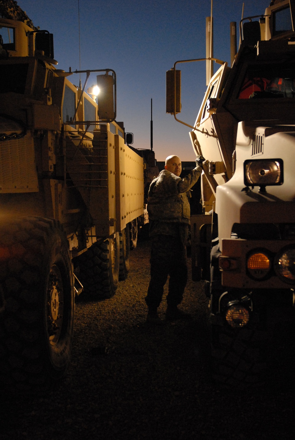 Early morning convoy