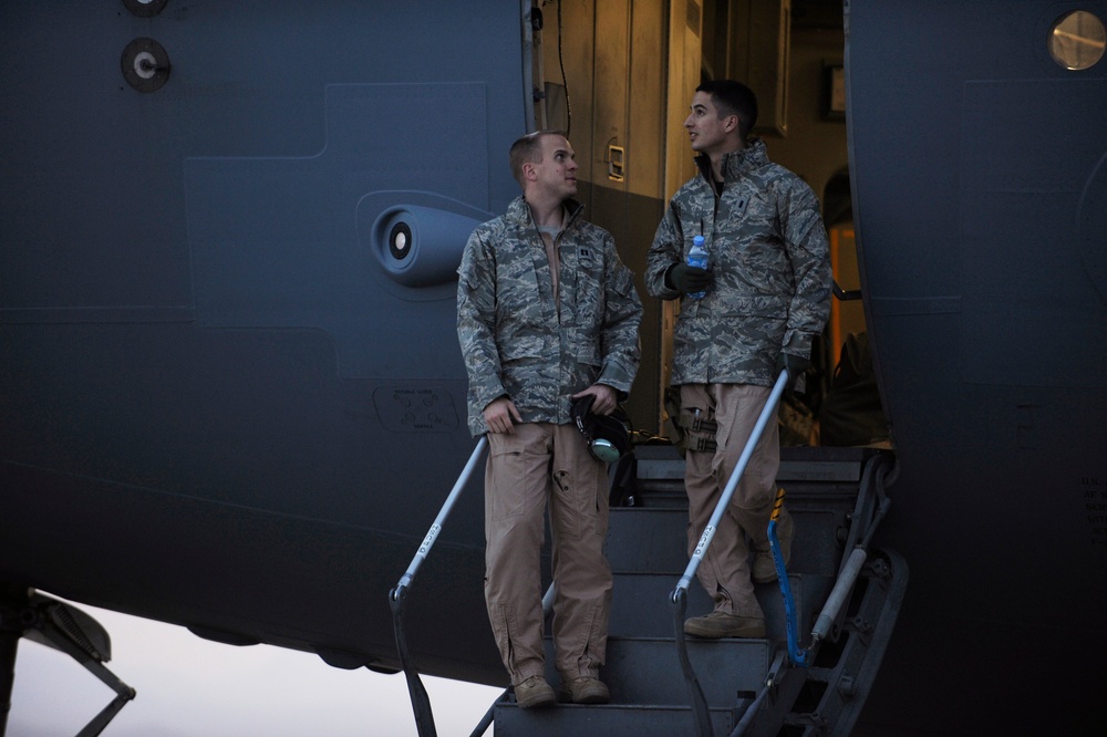 Airmen make deliveries