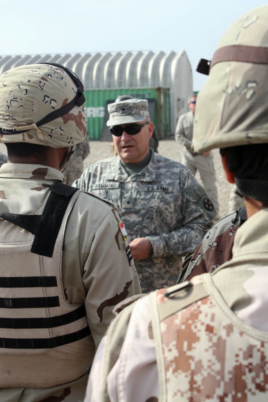 Engineer staff tours Iraqi training center at Besmaya