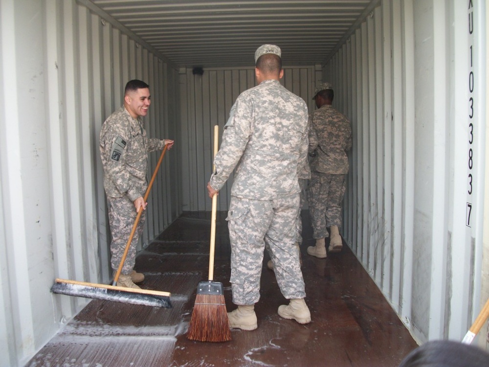 Headquarters and Headquarters Company, 264th Combat Sustainment Support Battalion prepares for redeployment