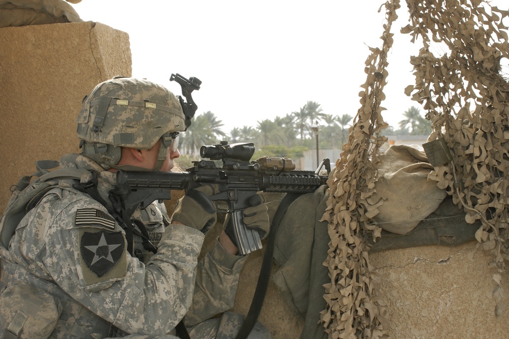 Cavalry Soldiers get a view from above