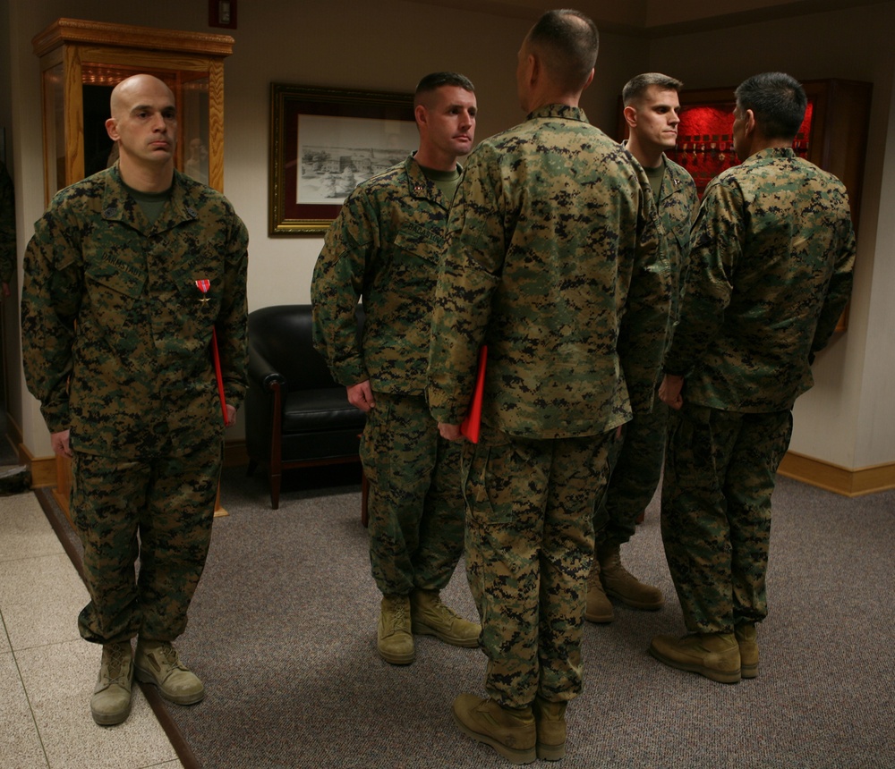 Three Transition Team Marines Awarded Bronze Stars