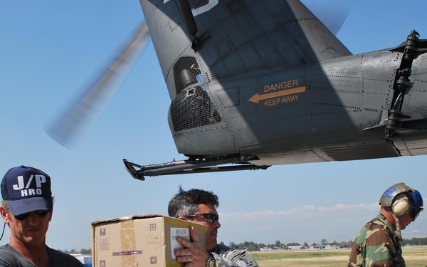 U.S. military collaborates with Jenkins-Penn Haitian Relief Organization, Salvation Army to deliver approximately 1000 pounds of supplies to Cap Haitien