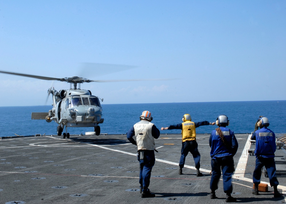 USS Carter Hall action