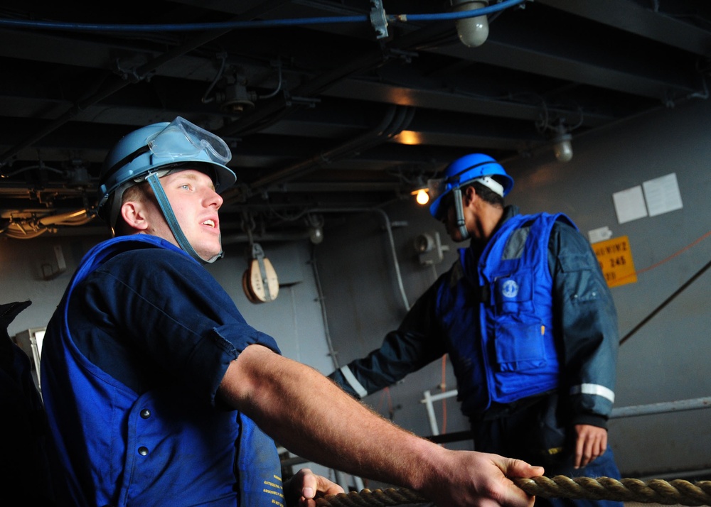 USS Carl Vinson action