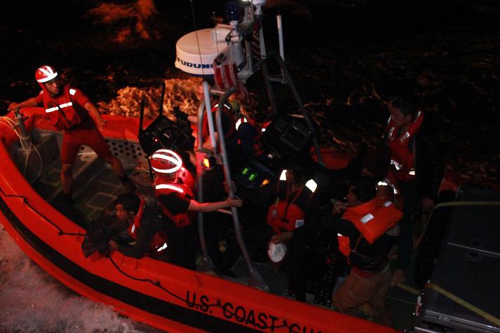 Coast Guard Rescues 28 Crew Members of a Taiwanese Fishing Vessel