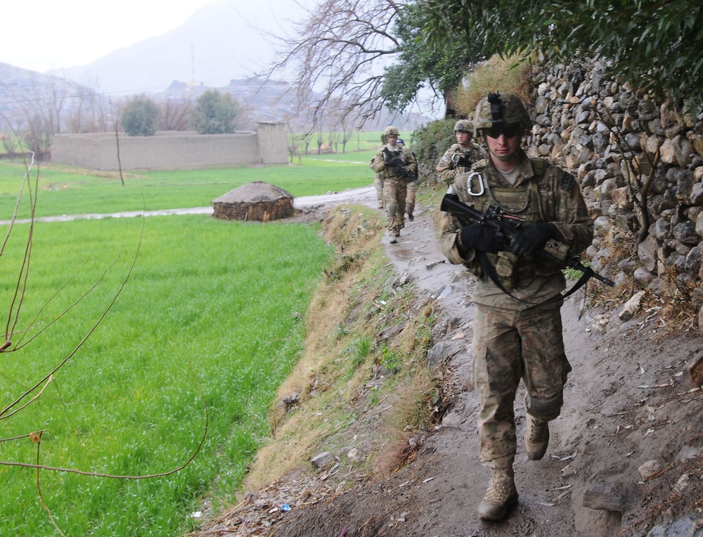 Patrolling in Kunar Province