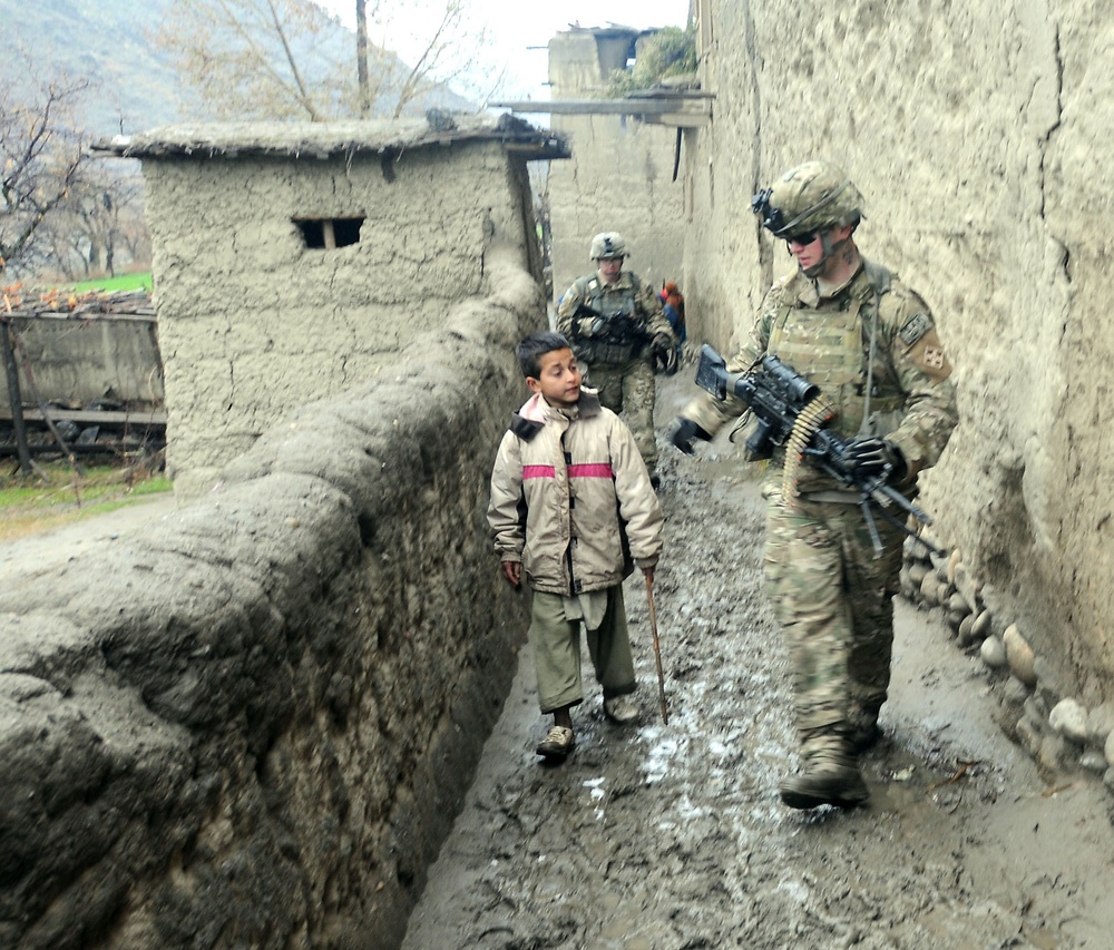 Patrolling in Kunar Province