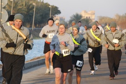 Air Defense Artillery Unit Holds Farewell Run Before Returning Home
