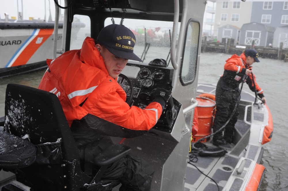 Va. Station Prepares for Snow Storm