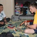 Sailors work in Malaysia