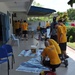 Sailors work in Malaysia