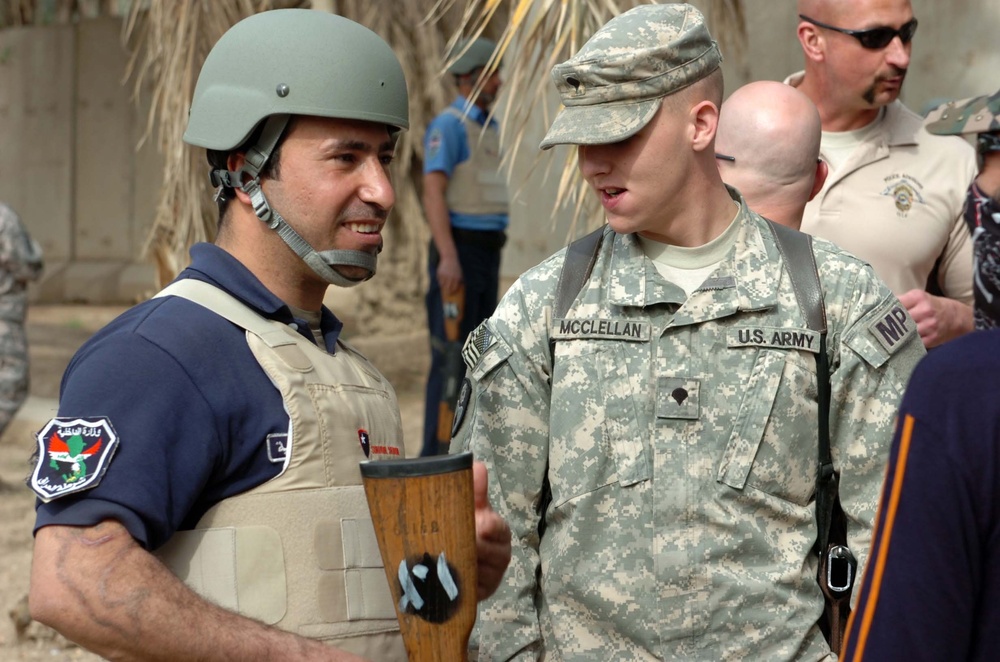 217th Military Police train Iraqi police at the Criminal Justice Center