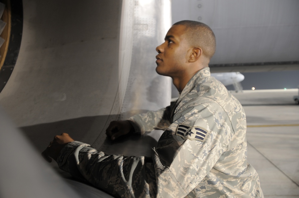 Joint Base McGuire-Dix-Lakehurst Airman, Wilson Native, Keeps KC-10s Flying for Southwest Asia Missions