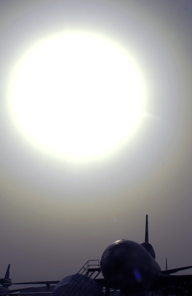 KC-10 Extender: Silouetted by the Southwest Asia Sun