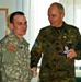 Kosovo Forces commander receives briefing from Multi-National Battle Group - East Liaison and Monitoring Team