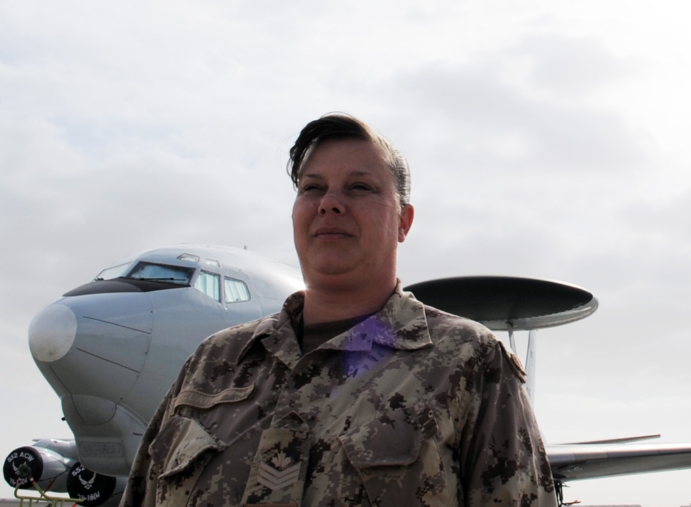 19-year Canadian Forces Veteran, Calgary Native, Flies on Combat AWACS Missions As Air Surveillance Technician in Southwest Asia