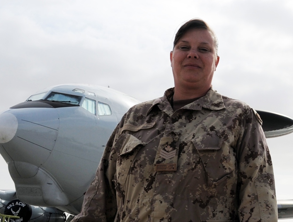 19-year Canadian Forces Veteran, Calgary Native, Flies on Combat AWACS Missions As Air Surveillance Technician in Southwest Asia