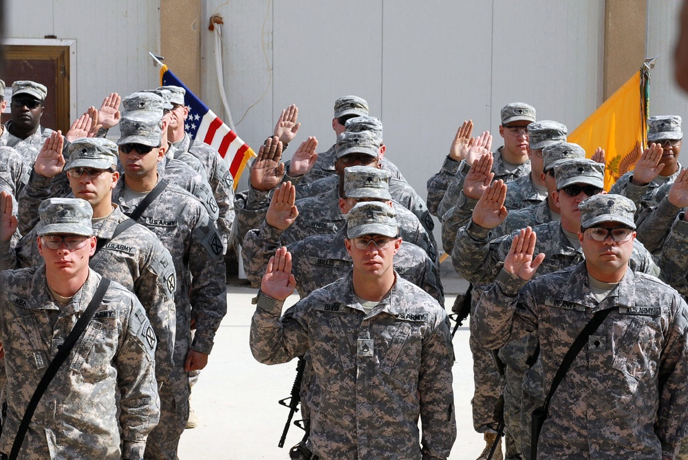 By the numbers: Commandos conduct historic reenlistments while in Iraq