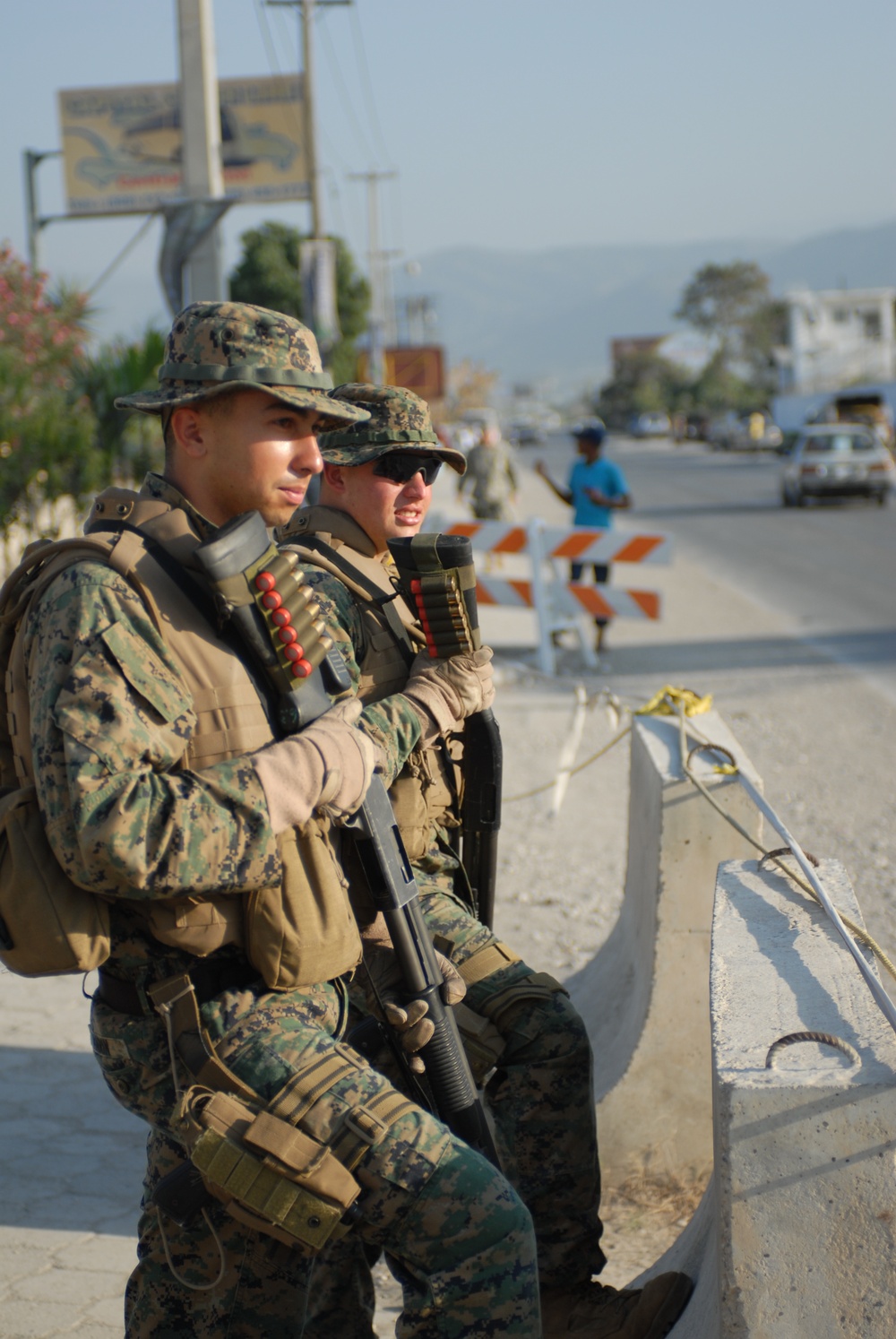 Marines Stand Vigilant at U.S. Embassy in Haiti