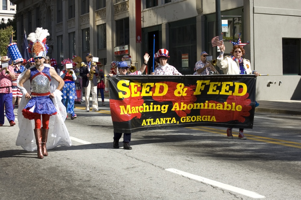 Seed and Feed Marching Abominable Band Attended Atlanta Veterans Day Parade
