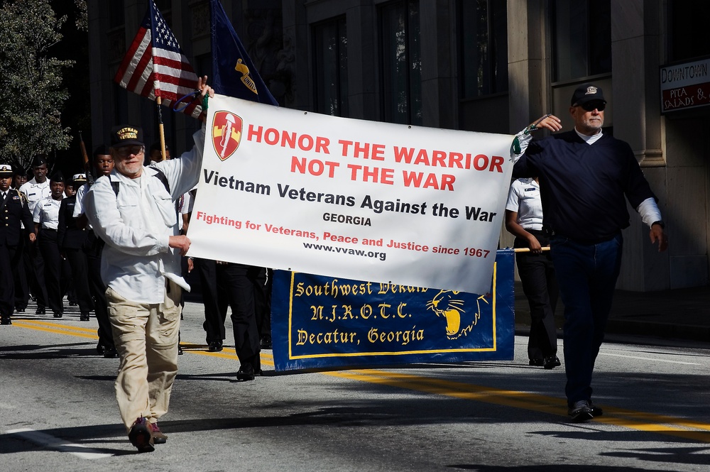 Vietnam Veterans Against the War at Atlanta Veterans Dav Parade