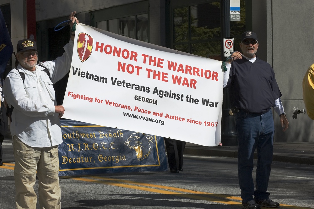 Vietnam Veterans Against the War at Atlanta Veterans Dav Parade