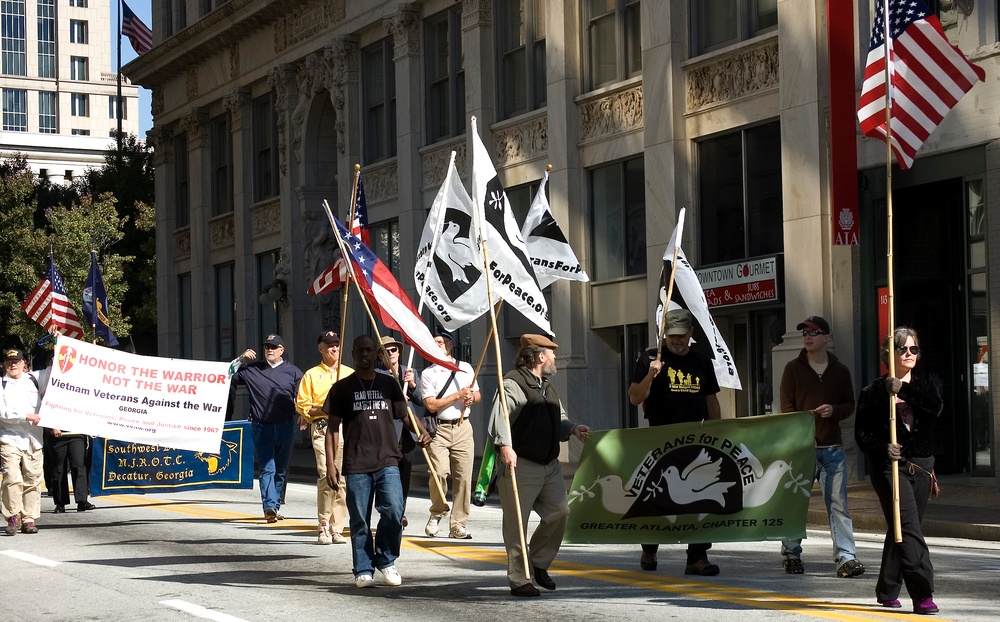 Vietnam Veterans Against the War at Atlanta Veterans Dav Parade