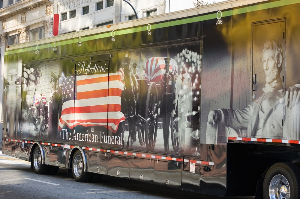 The American Funeral Truck at Atlanta Veterans Day Parade