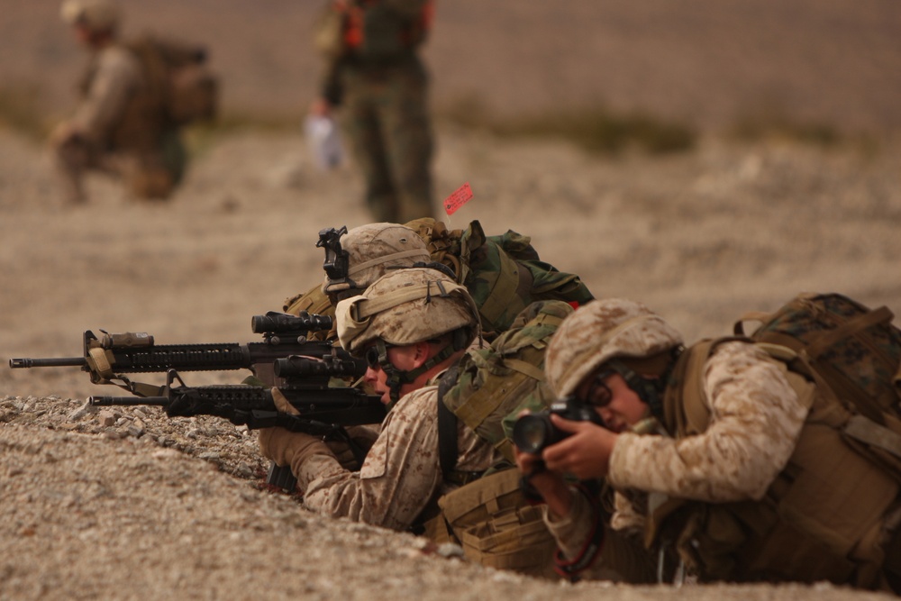 Despite Weather, 1st Battalion, 2nd Marines Clears Range 210