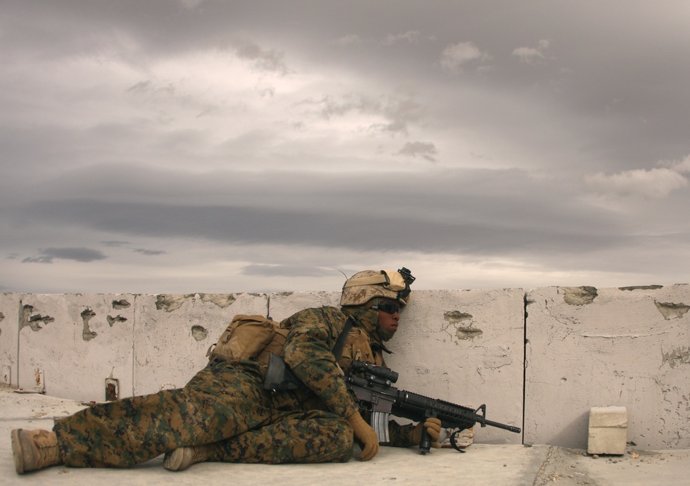 Despite Weather, 1st Battalion, 2nd Marines Clears Range 210