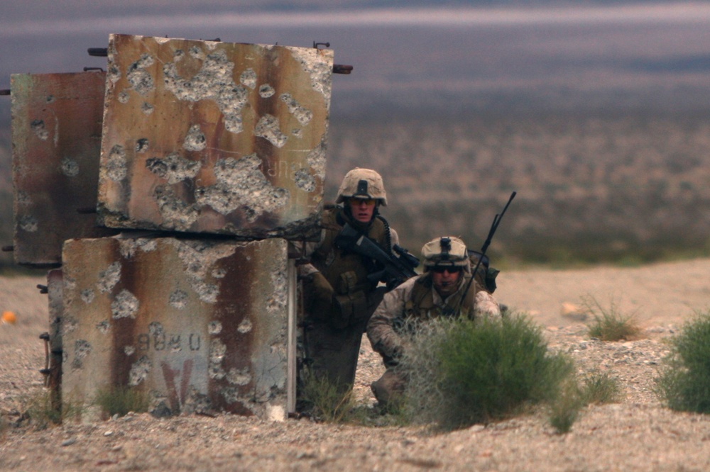 Despite Weather, 1st Battalion, 2nd Marines Clears Range 210