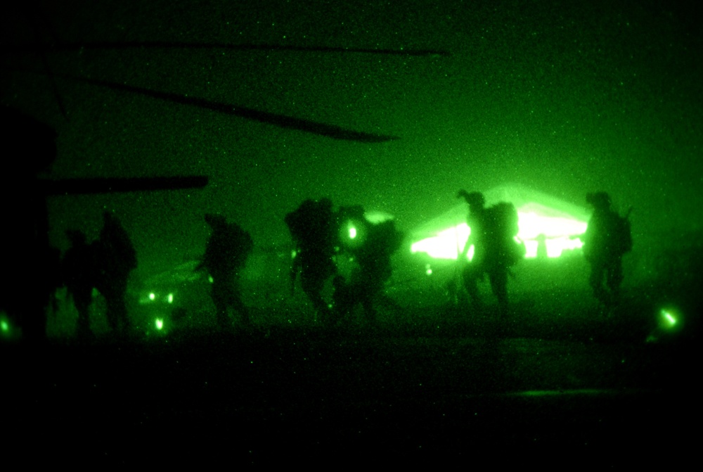 U.S. Army Aviation air assaults Coalition Force into Marjah, Afghanistan