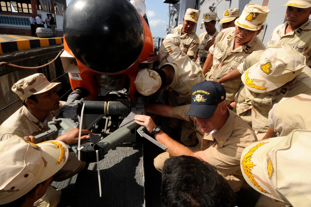 USS Patriot visits Cambodia