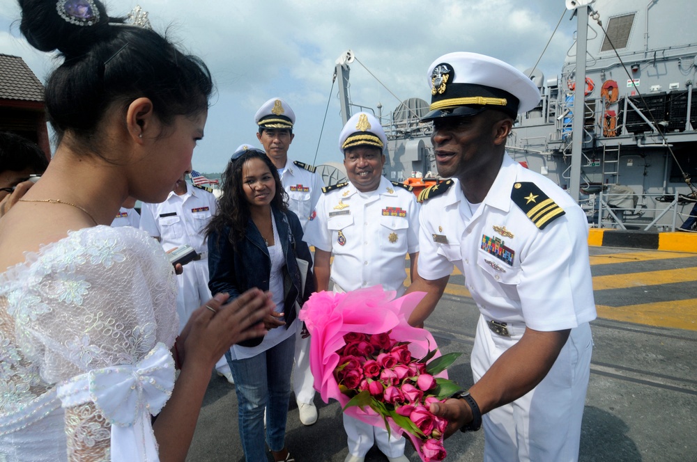 USS Patriot visits Cambodia