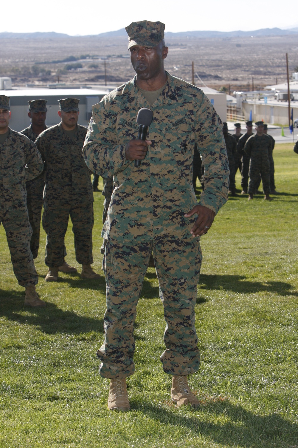 Combat Center welcomes new sergeant major, bids Bellis farewell