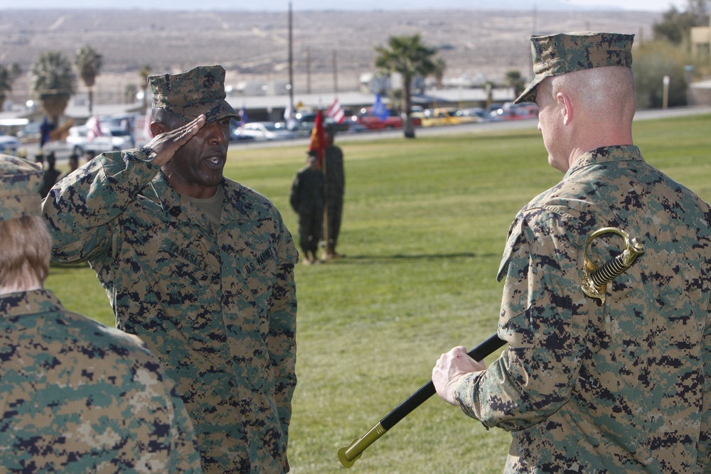 Combat Center welcomes new sergeant major, bids Bellis farewell