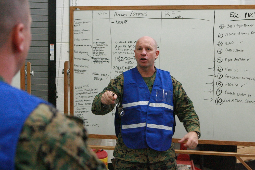 Simulation prepares Combat Center for natural disasters