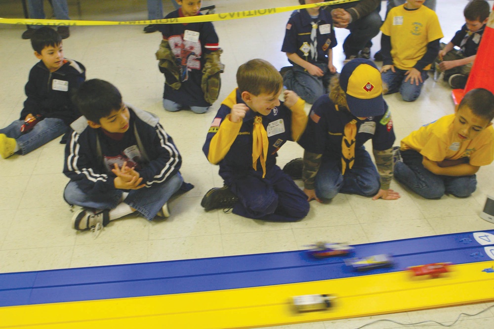 Children get creative at the Pinewood Derby