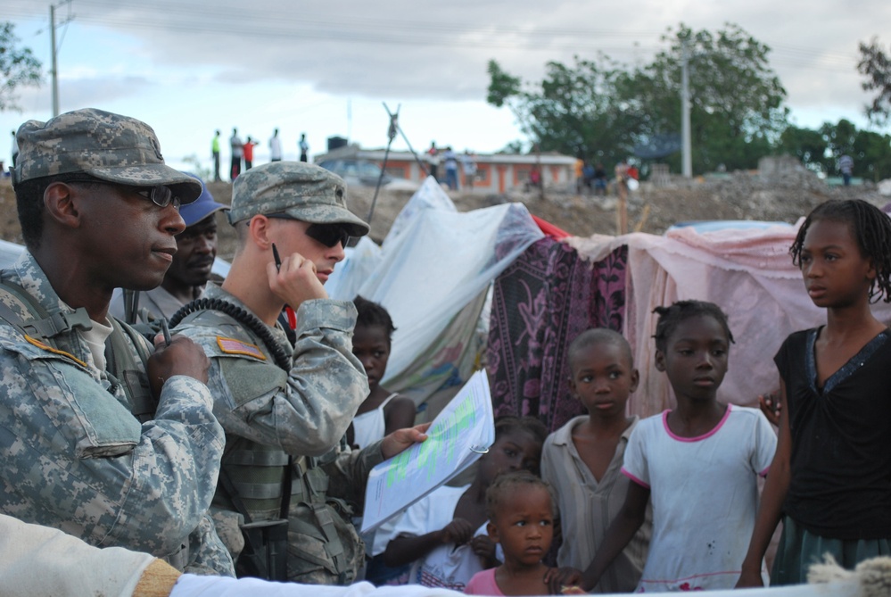 Civil Affairs works in Haiti