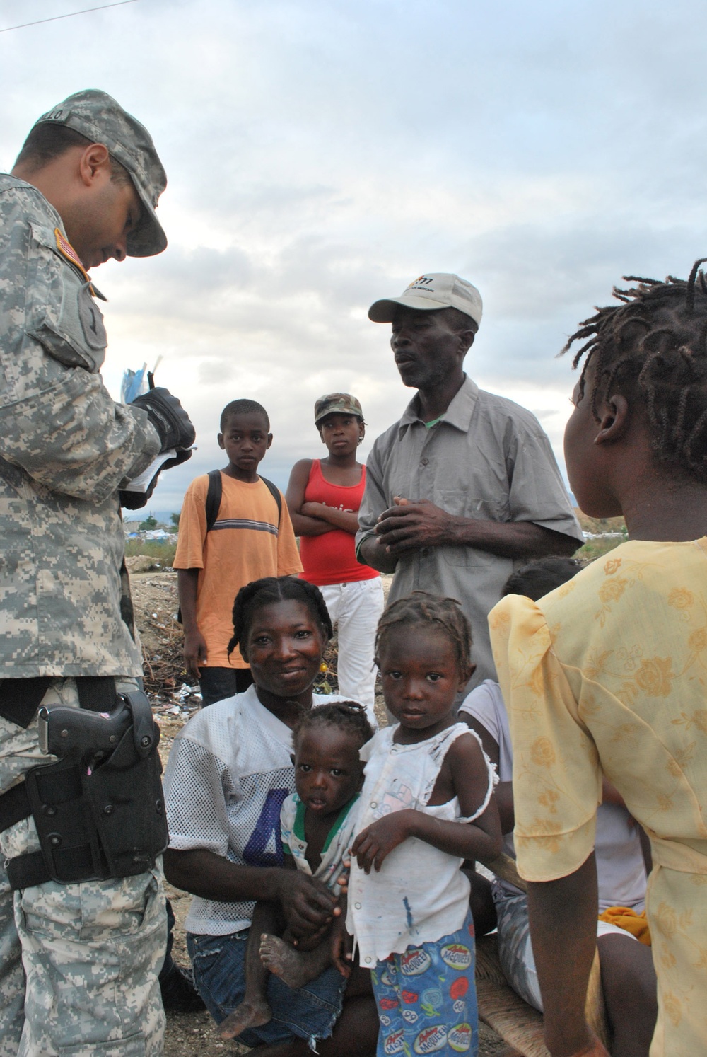 Civil Affairs works in Haiti