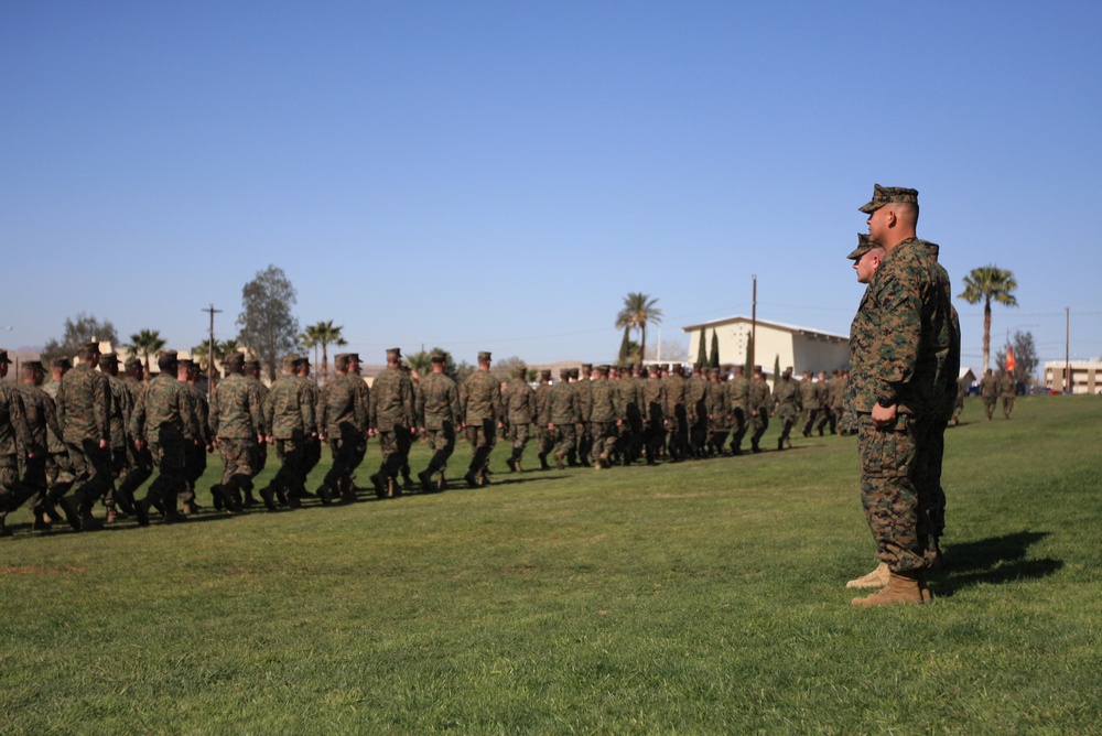 3rd Light Armored Reconnaissance Battalion's Sergeant Major Receives Bronze Star, Relinquishes Post