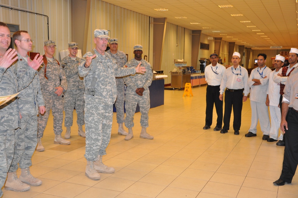 Soldier sets standard in dining facility, as senior NCO